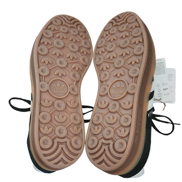 NWT ADIDAS Gazelle Bold Triple Gum Platform Black Suede 8.5 RUNS BIG - Picture 8 of 13